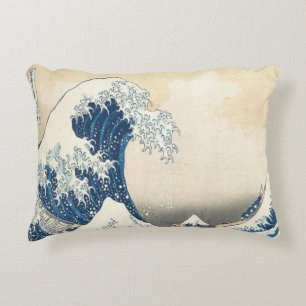 The Great Wave off Kanagawa Ukiyo-e Japanese Decorative Cushion