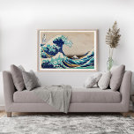 The Great Wave off Kanagawa vintage illustration Poster<br><div class="desc">wall art print and poster remix from original painting by Katsushika Hokusai</div>
