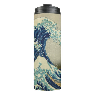 The Great Wave off Kanagawa: Woodblock Print Thermal Tumbler