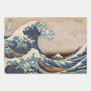 The Great Wave off Kanagawa Wrapping Paper Sheet