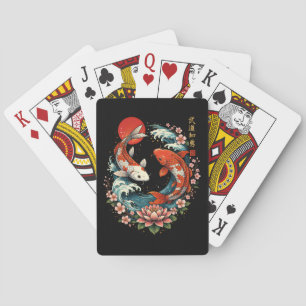 The Great Wave Off Koi Fish Playing Cards