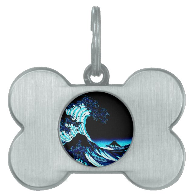 The Great Wave Pet ID Tag (Front)