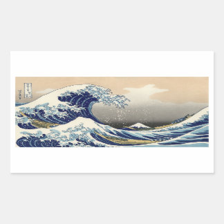 The Great Wave Rectangular Stickers