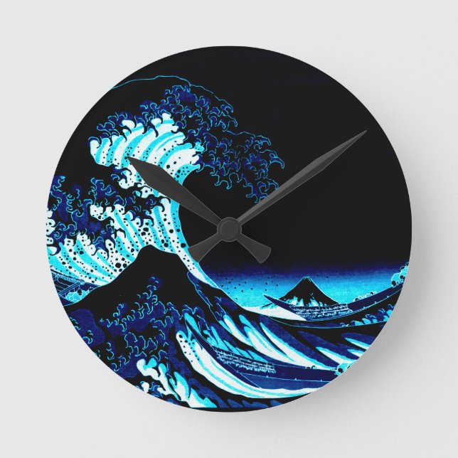 The Great Wave Round Clock (Front)