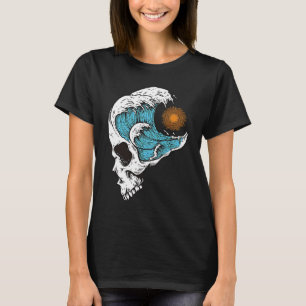 The Great Wave & Sun Big Wave Cool Graphics for T-Shirt