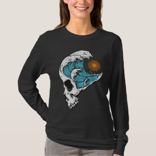 The Great Wave & Sun Big Wave Cool Graphics for T-Shirt