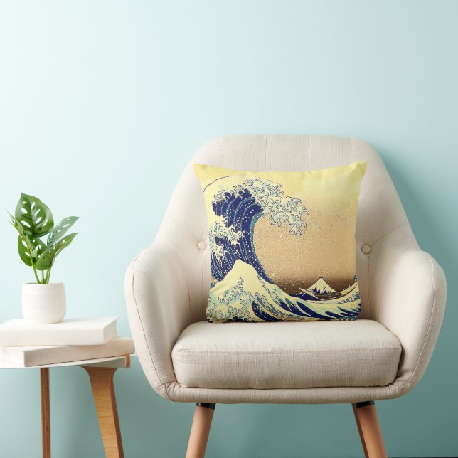 The Great Wave Thirty-six Views of Mt.Fuji Cushion (Chair)