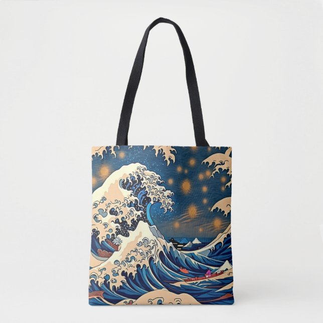 The Great Wave Tote Bag (Front)