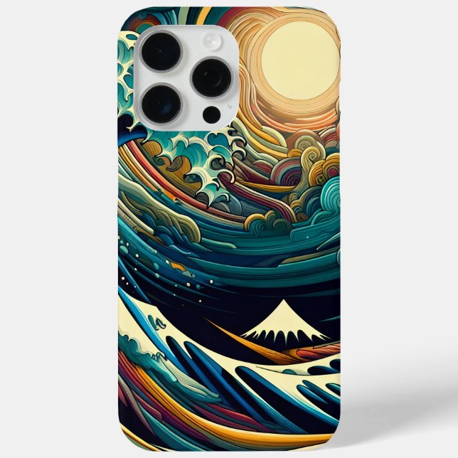 The Great Wave, wave off Kanagawa v1 Case-Mate iPhone Case (Back)