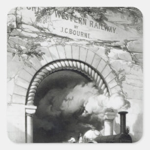 The Great Western Railway, 1846 Square Sticker