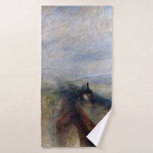 The Great Western Railway, William Turner, 1844 Bath Towel
