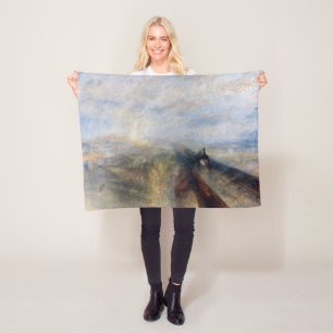 The Great Western Railway, William Turner, 1844 Fleece Blanket