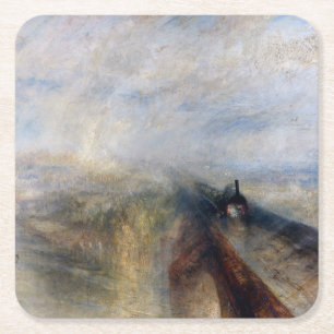 The Great Western Railway, William Turner, 1844 Square Paper Coaster