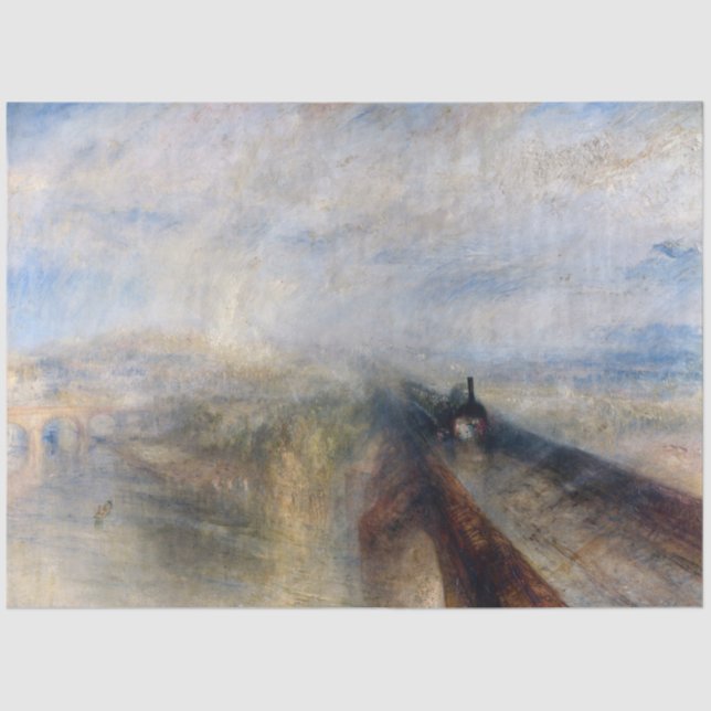 The Great Western Railway, William Turner, 1844 Tissue Paper (Front)