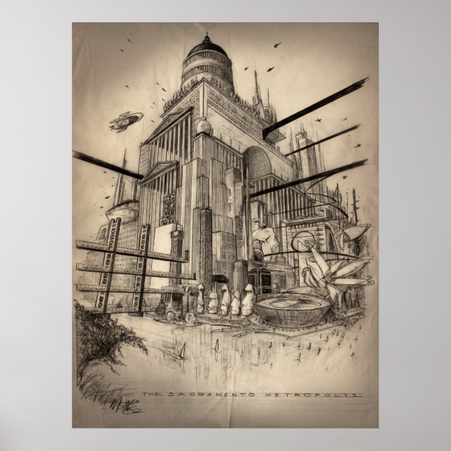 The Greater Sacramento Metropolis Poster (Front)