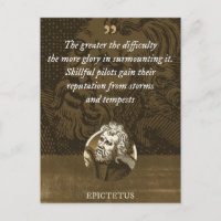 The greater the difficulty the more glory in