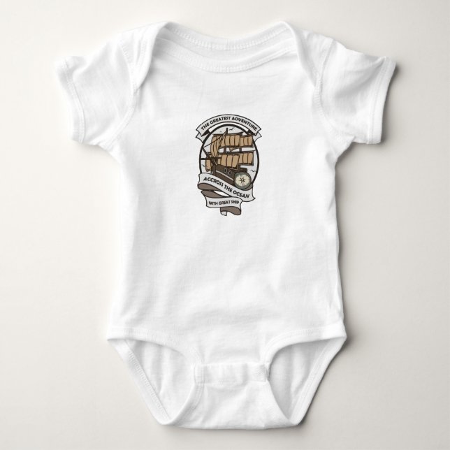 The Greatest Adventure Baby Bodysuit (Front)