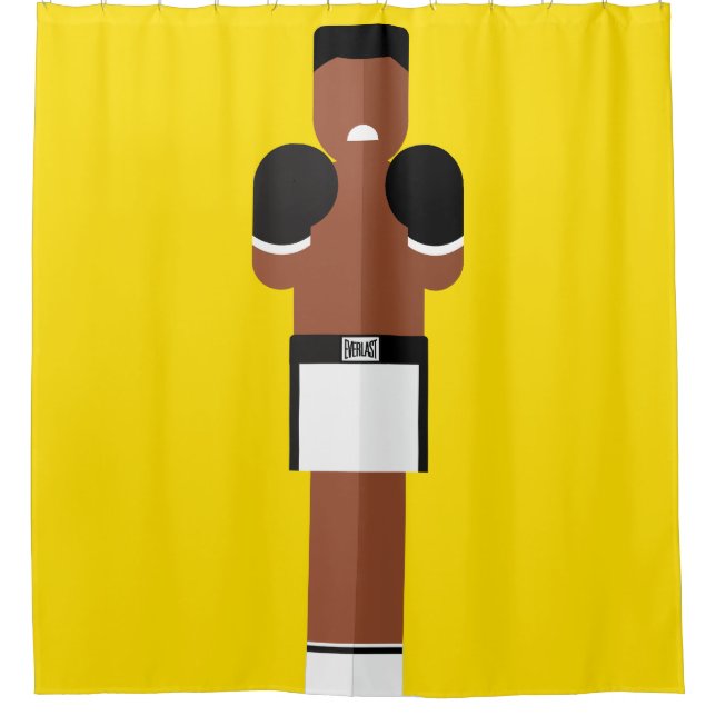 The Greatest – Boxing Legend Shower Curtain (Front)