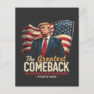 The Greatest Comeback in American History Trump Flyer
