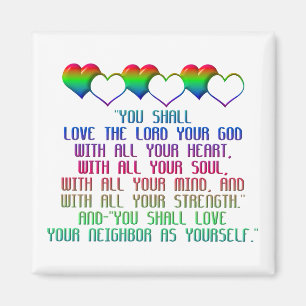 The Greatest Commandment Magnet