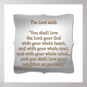 The Greatest Commandment Poster