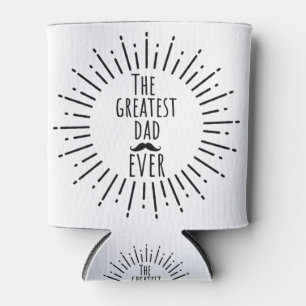 The Greatest Dad Ever Vintage Moustache Can Cooler