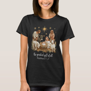 The Greatest For All Christmas Nativity Jesus Chri T-Shirt