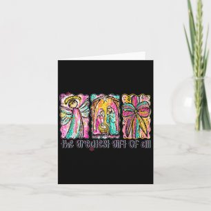 The Greatest Gift For All Christmas Nativity Jesus Card