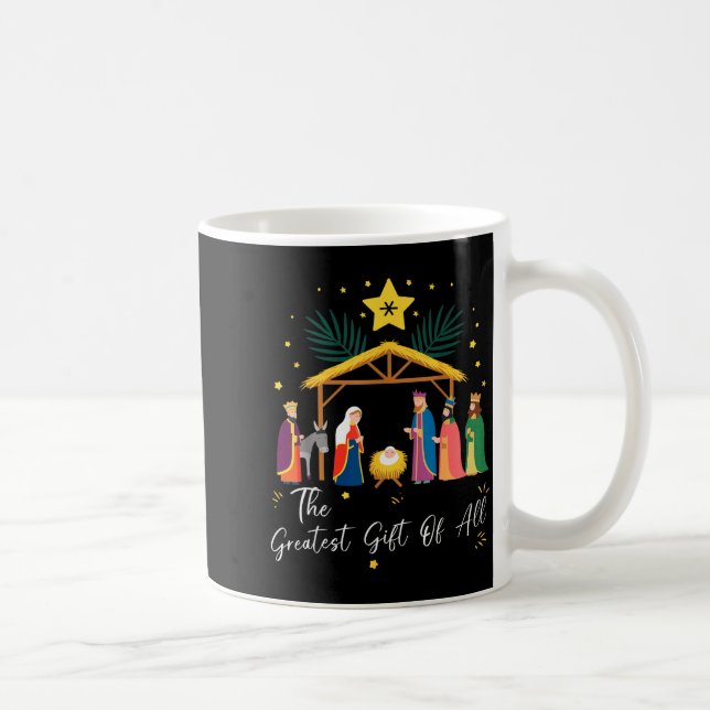The Greatest Gift For All Christmas Nativity Jesus Coffee Mug (Right)