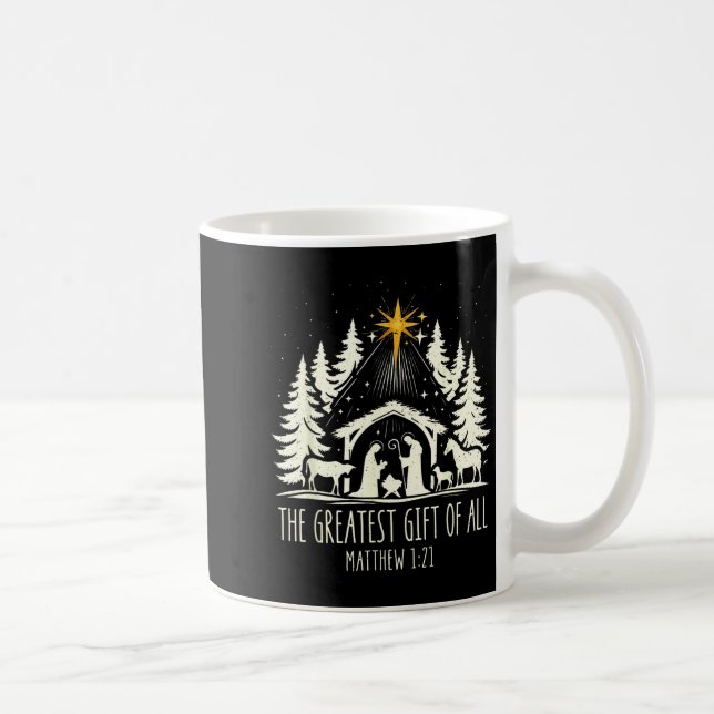 The Greatest Gift For All Christmas Nativity Jesus Coffee Mug (Right)