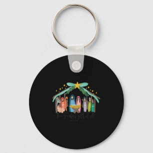 The Greatest Gift For All Christmas Nativity Jesus Key Ring