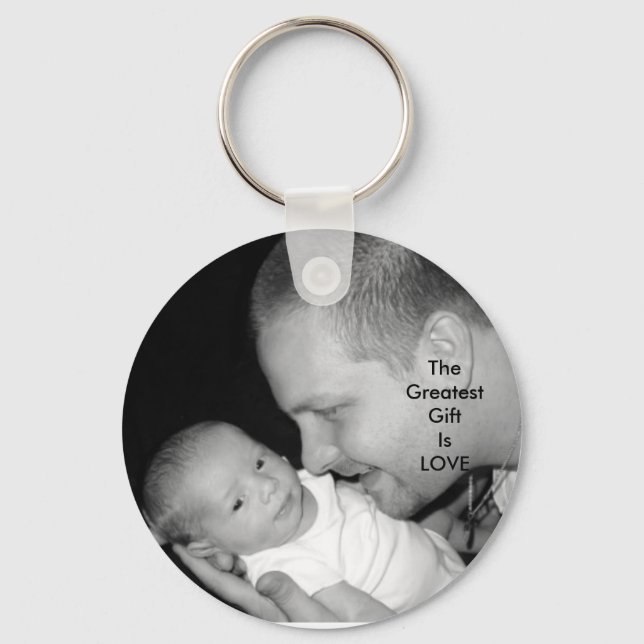 The Greatest Gift Is LOVE Key Ring (Front)