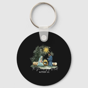 The Greatest Gift Of All Christmas Xmas Nativity B Key Ring