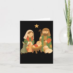 The Greatest Gift Off All Nativity Scene Jesus Mat Card