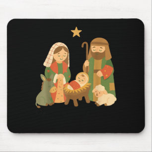 The Greatest Gift Off All Nativity Scene Jesus Mat Mouse Mat