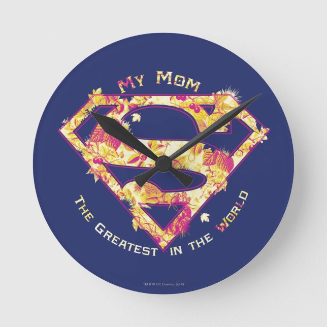 The Greatest Mum in the World Round Clock (Front)