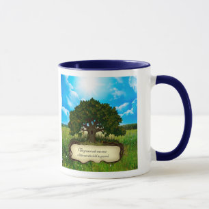 The greatest oak was once a little nut who held... mug