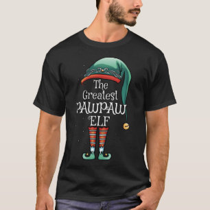 The Greatest PAWPAW Elf Matching Family Christmas T-Shirt