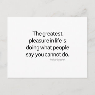 The Greatest Pleasure Postcard