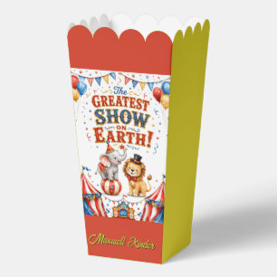The Greatest Show On Earth Kids Birthday Party Favour Box
