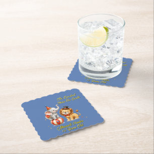 The Greatest Show On Earth Kids Birthday Party Paper Coaster