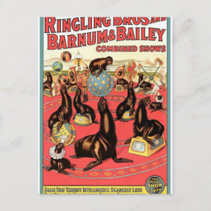 The Greatest Show On Earth Retro Theatre Postcard