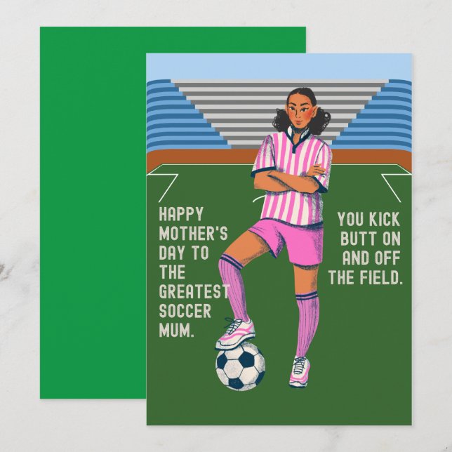 THE GREATEST SOCCER MOM CARD (Front/Back)