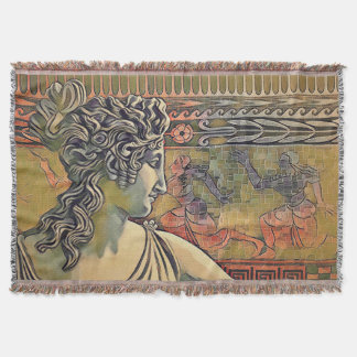 The Greece Goddess Throw Blanket