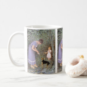 The Greedy Small Dog by Guido Marzulli, Realism  Coffee Mug
