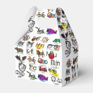 The Greek Alphabet Letters Words & Pictures Favour Box
