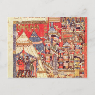 The Greek Camp and the City of Troy Postcard