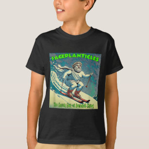 The greek god of downhill skiing and face plants a T-Shirt