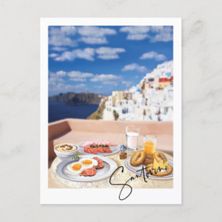 The Greek Isles, Santorini Holiday Postcard