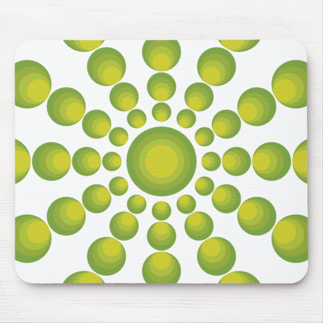 The Green 70's year styling Mouse Mat (Front)